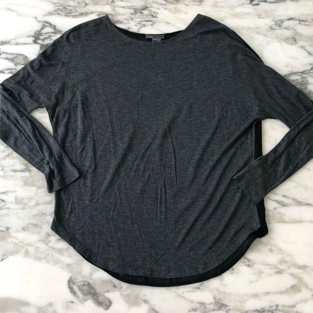 Vince Silk Dolman Sleeve Blouse